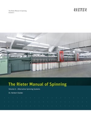 cover image of Rieter Manual of Spinning--Volume 6